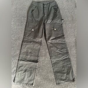 Dark grey skinny cargos